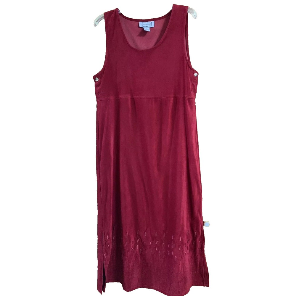 Jane Ashley  Dress Size M Burgundy 90's Style